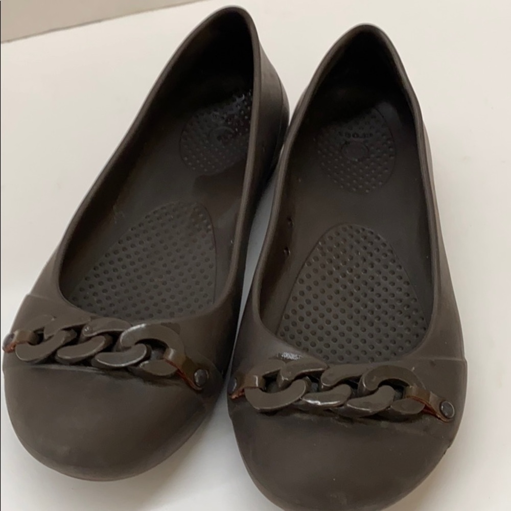 Crocs Matte Chain Link Ballet Flats W 6